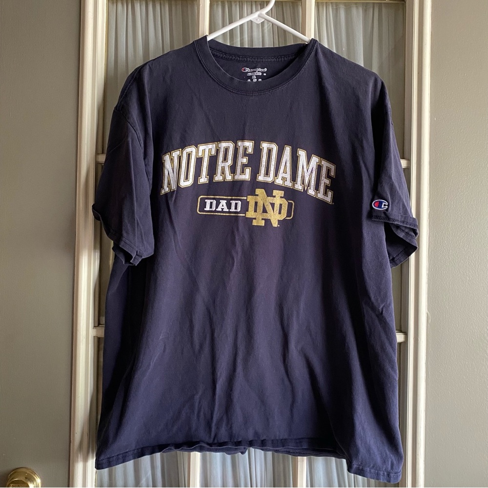 Notre Dame Dad Navy Blue Tshirt